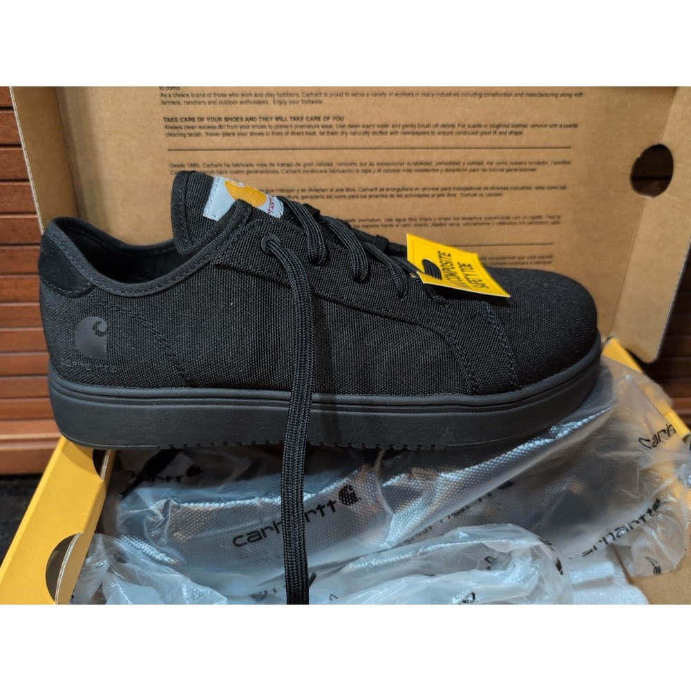 NIB Carhartt Detroit Nano‎ Composite Toe SD Low Sneaker Black FC2461-W Size 9M
